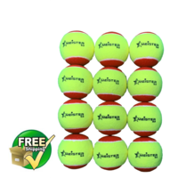 12 x STAGE 3 MEISTER TENNIS BALLS RED 75mm