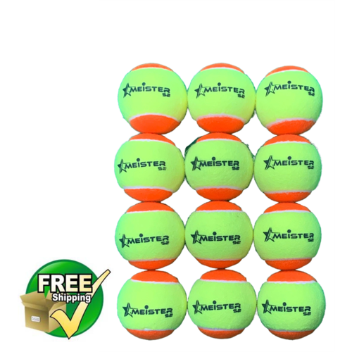 12 x STAGE 2 MEISTER TENNIS BALLS ORANGE
