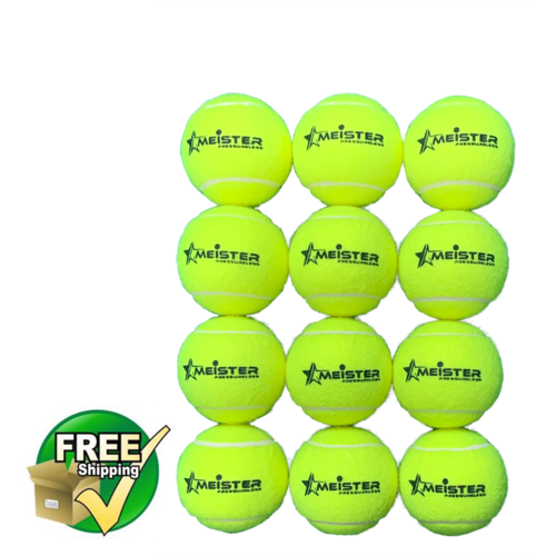 12 x PRESSURELESS MEISTER TENNIS BALLS