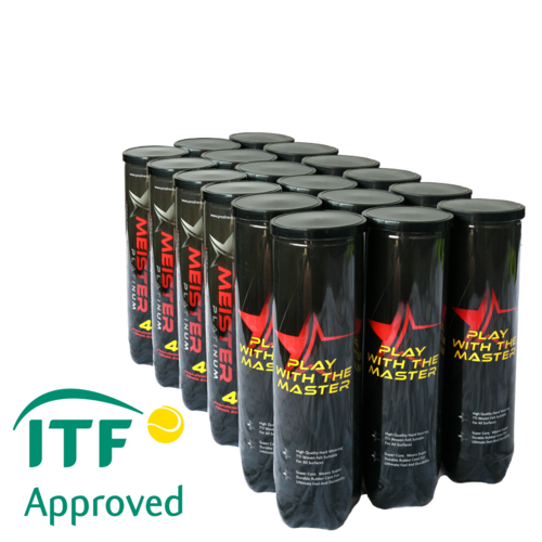 1 Carton (72 x) PRESSURISED TENNIS BALLS MEISTER PLATINUM
