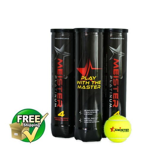 12 x PRESSURISED TENNIS BALLS MEISTER PLATINUM