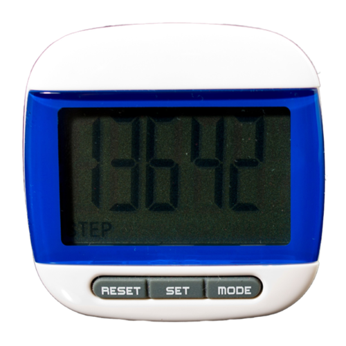Free Shipping - 3 of Blue LCD Pedometer Step and Calorie Counters
